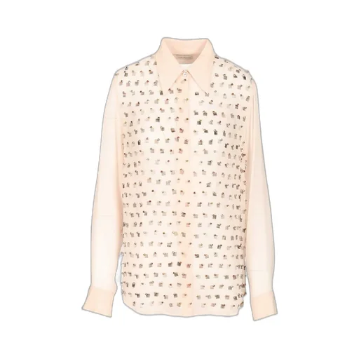 Embellished Straight-Hem Shirt