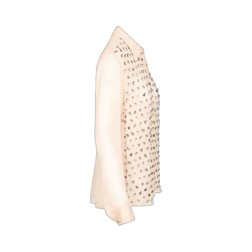 Embellished Straight-Hem Shirt