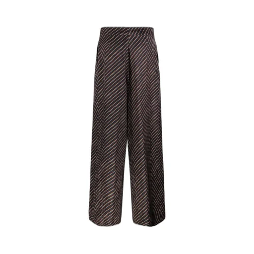 Striped Straight-Leg Trousers