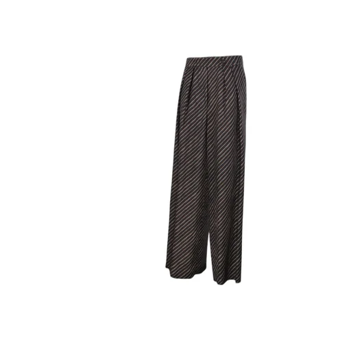 Striped Straight-Leg Trousers