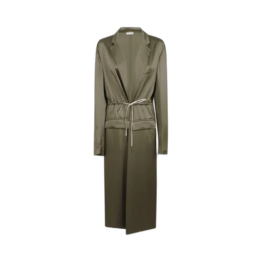 Tie-Waisted Long Coat