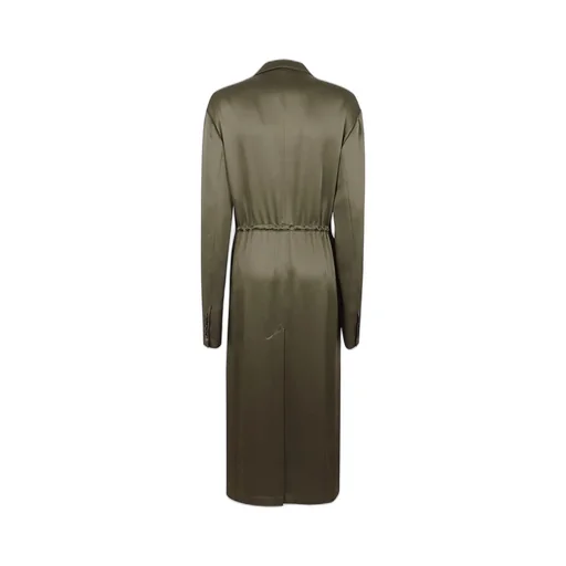 Tie-Waisted Long Coat