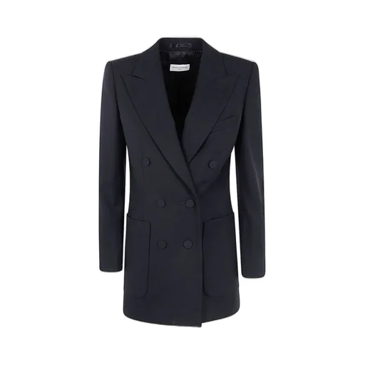 Double-Breasted Long-Sleeved Jacket