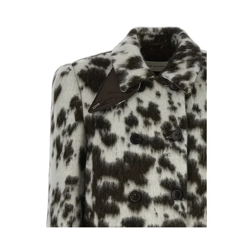 Vudy Animal Printed Cropped Coat