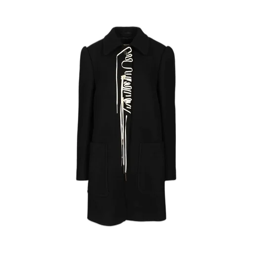 Embellished Straight Hem Coat