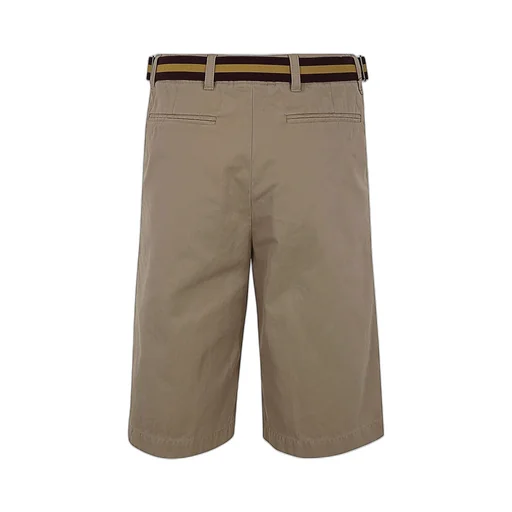 Knee-Length Belted Shorts