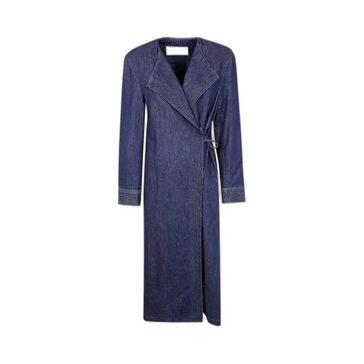 Long-Sleeved Denim Coat