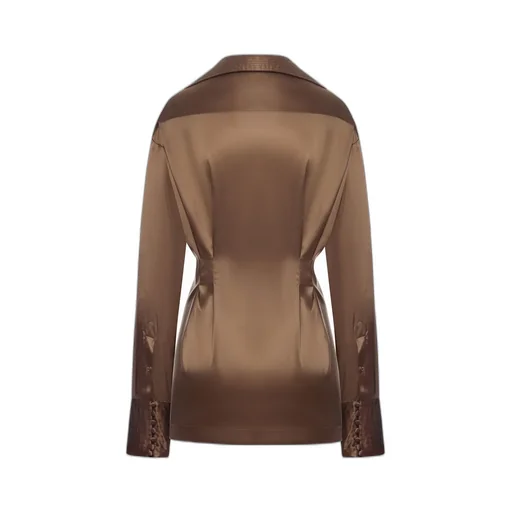 Long-Sleeved V-Neck Shirt