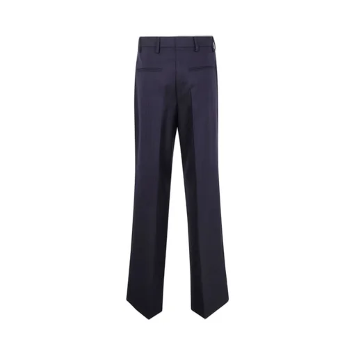 Pleated Straight-Leg Pants