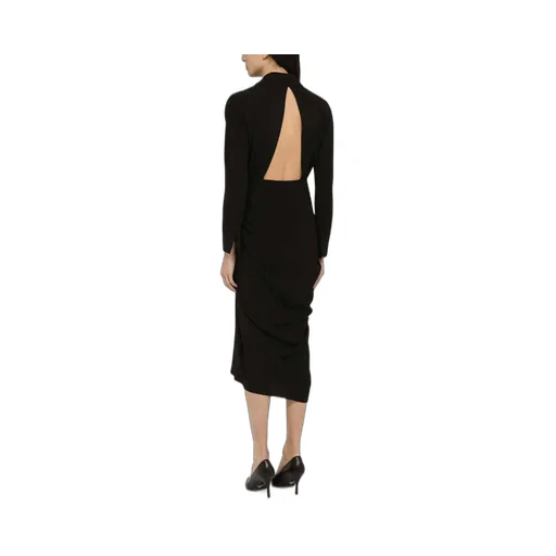 Cut-Out Back Midi Dress