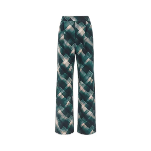 Straight Spray-Painted Check Sweatpants