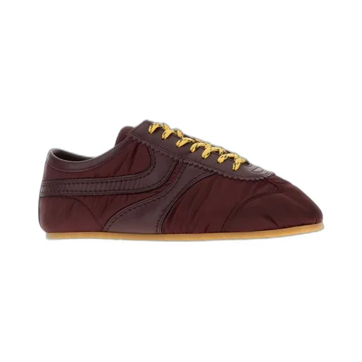 Panelled Lace-Up Sneakers