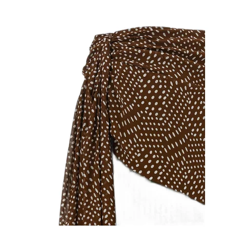 Senice Graphic Printed Midi Skirt