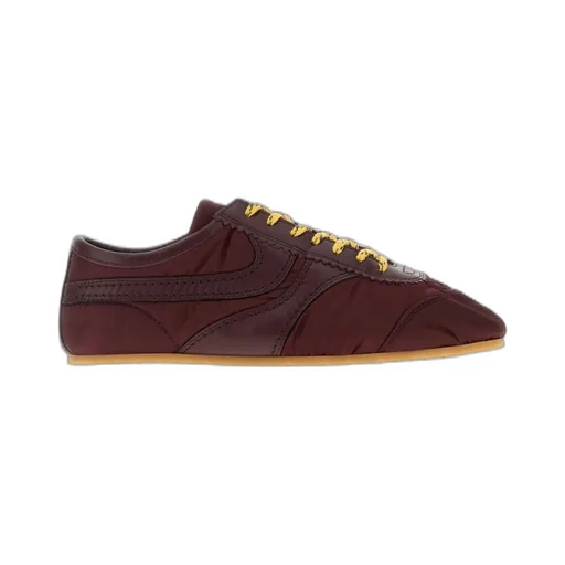 Panelled Lace-Up Sneakers