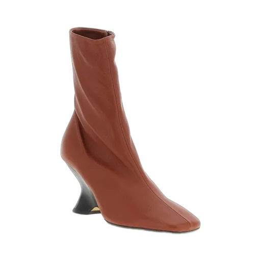 Zip-Up Pointed Toe Boots