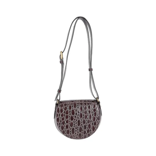 Foldover-Top Shoulder Bag