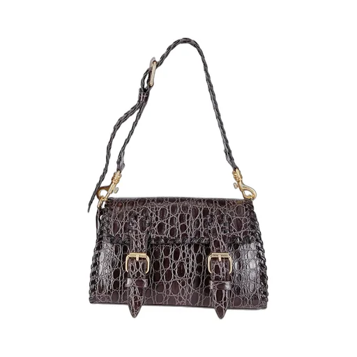 Embossed Shoulder Bag