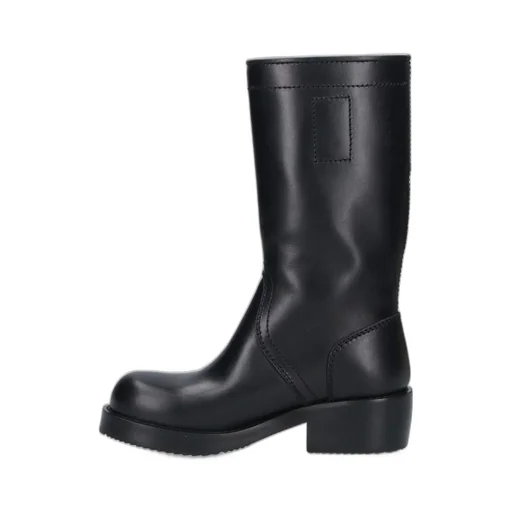 Buckle Detailed Biker Boots