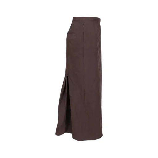 Pleat Detailed Poplin Skirt