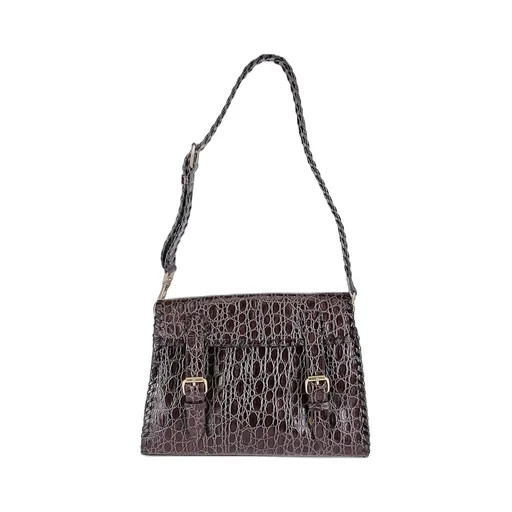 Embossed Shoulder Bag