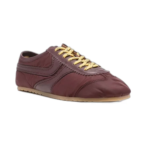 Panelled Lace-Up Sneakers