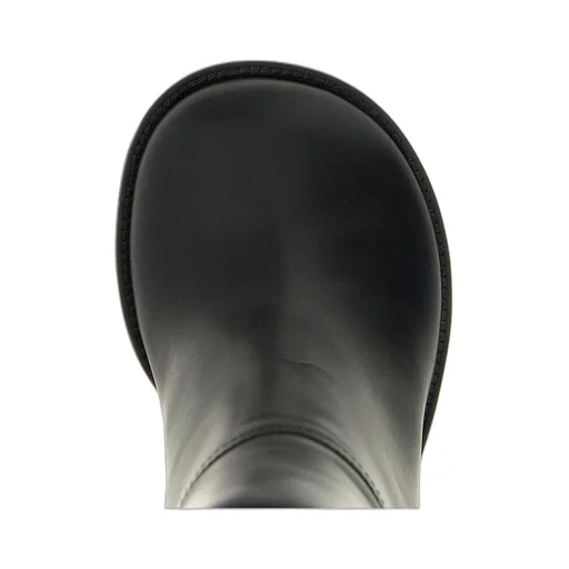 Curved Wedge Heel Boots