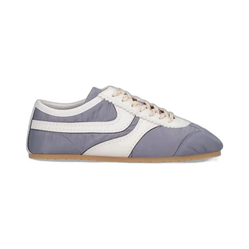 Panelled Lace-Up Sneakers