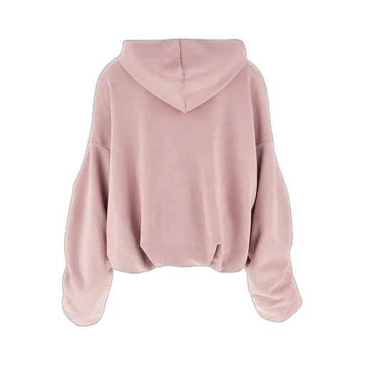 Long-Sleeved Draped Hoodie