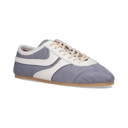 Panelled Lace-Up Sneakers