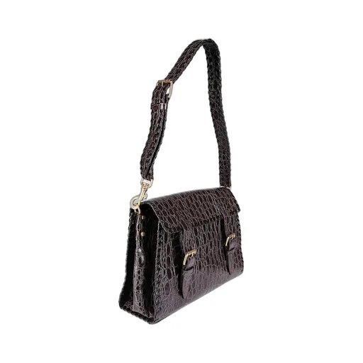 Embossed Shoulder Bag