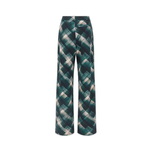 Straight Spray-Painted Check Sweatpants