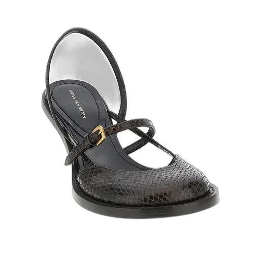 Embossed Slingback Pumps
