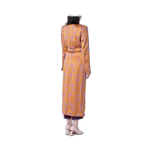 Jacquard Single-Breasted Coat