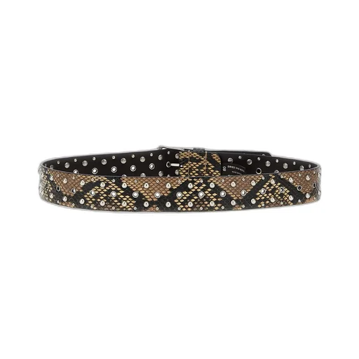 Stud Embellished Buckled Belt