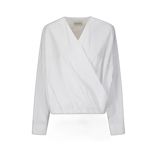 V-Neck Poplin Top