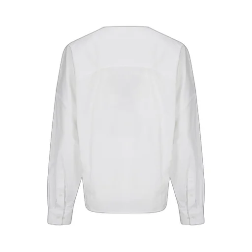V-Neck Poplin Top