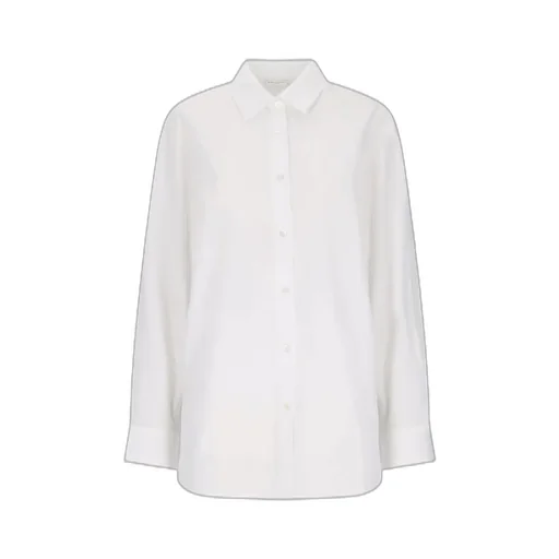 Buttoned Curved Hem Shirt
