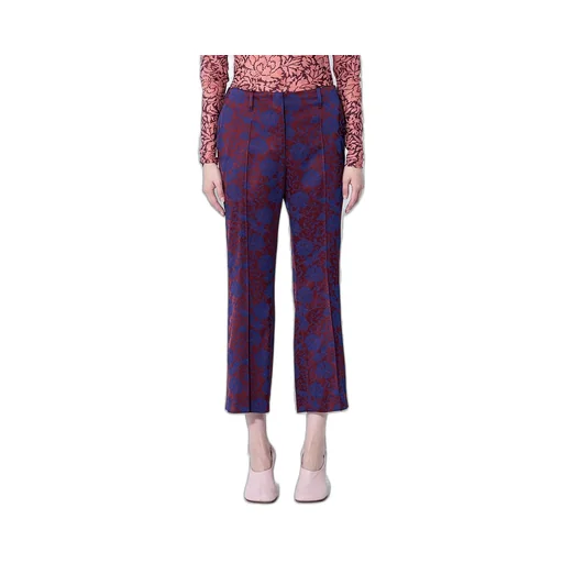 Jacquard Cropped Pants