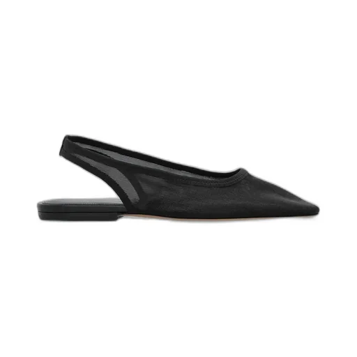 Mesh Slingback Flats