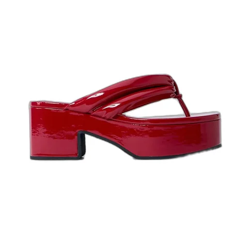 High Shine Heeled Sandals