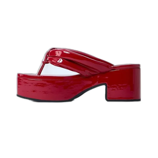 High Shine Heeled Sandals