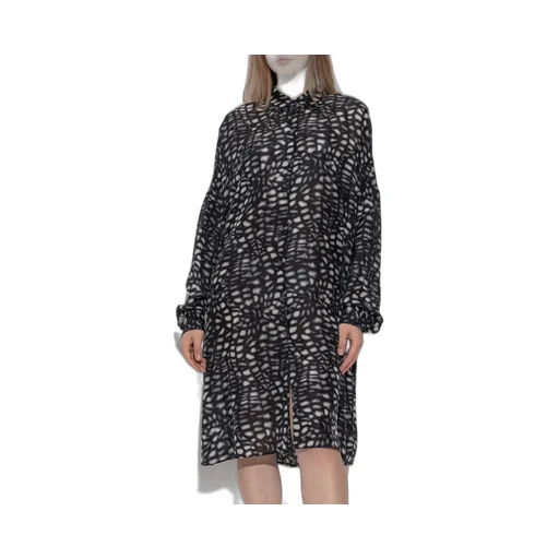 Graphic Printed Long Sleeved Dress