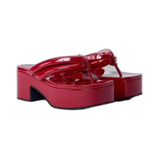 High Shine Heeled Sandals