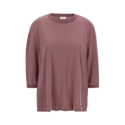 Balloon-Sleeved Crewneck T-Shirt