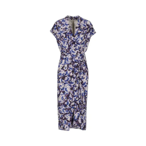 V-Neck Pattern-Printed Dress