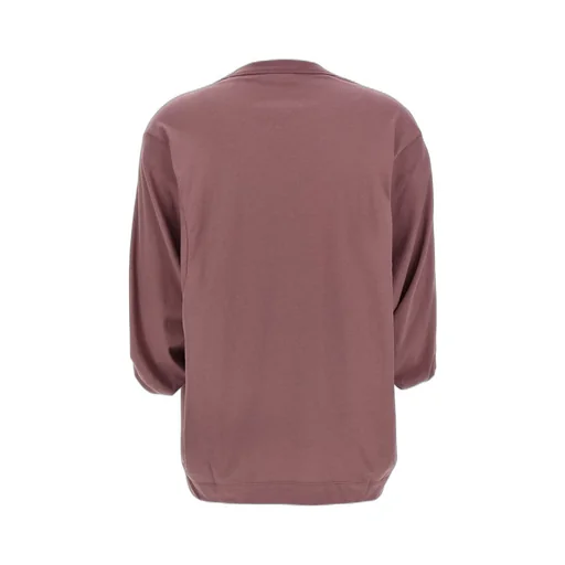Balloon-Sleeved Crewneck T-Shirt