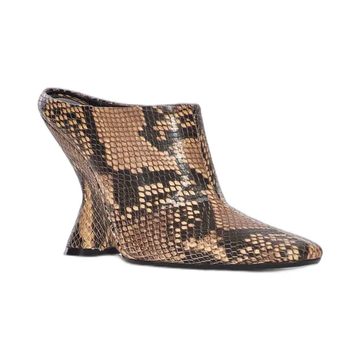 Embossed Sabot Boots