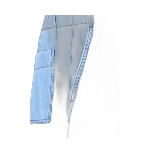 Low Rise Pleated Wide Leg Jeans