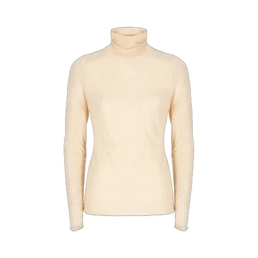 Sheer Turtleneck Long-Sleeved T-Shirt