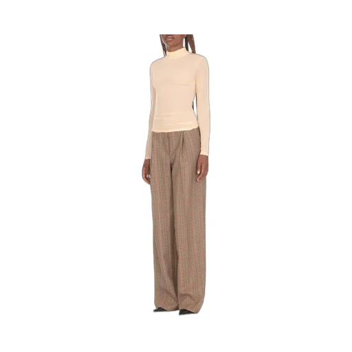 Sheer Turtleneck Long-Sleeved T-Shirt